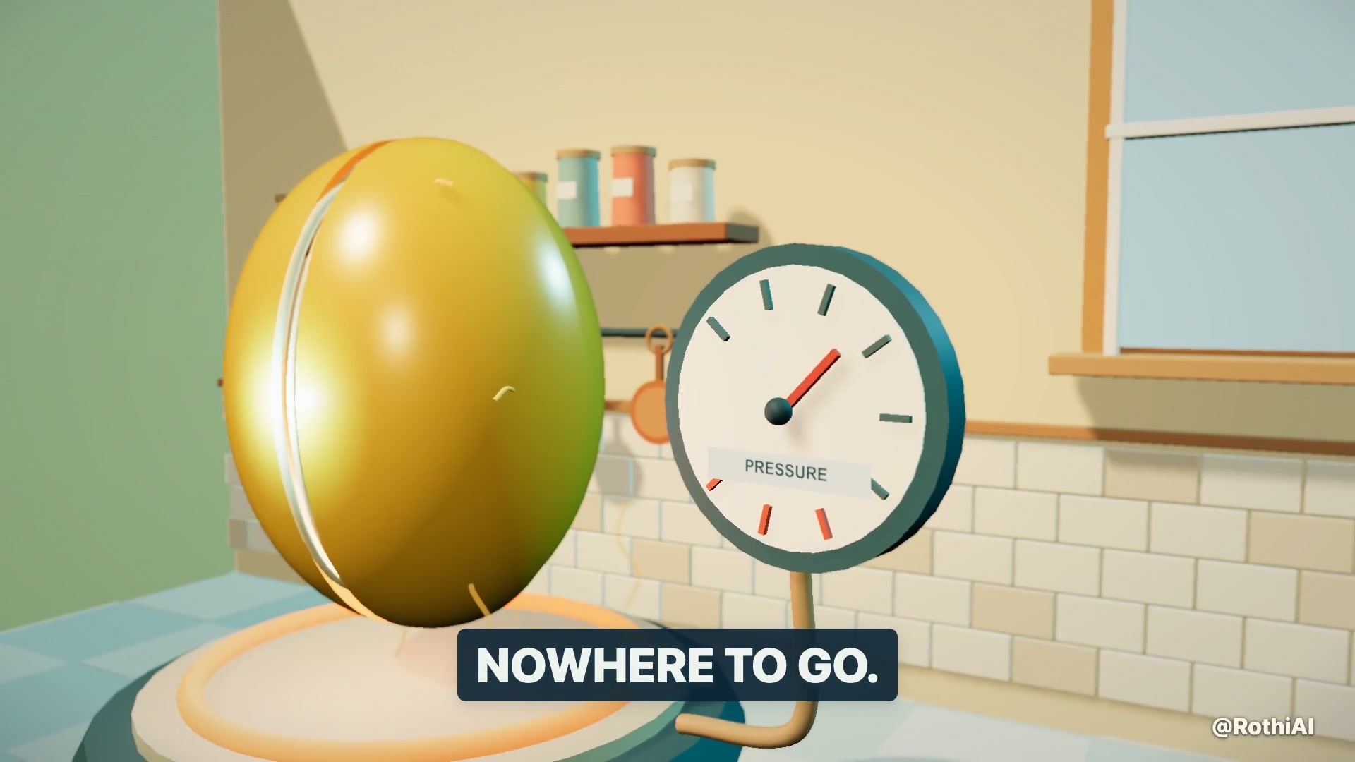 A tiny kitchen. An explosive idea.